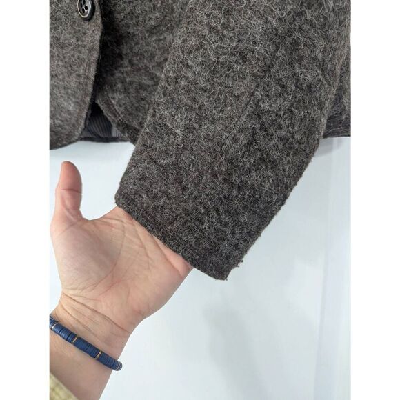 People Like Frank Blazer women's size Large brown alpaca wool blend career - Picture 4 of 6
